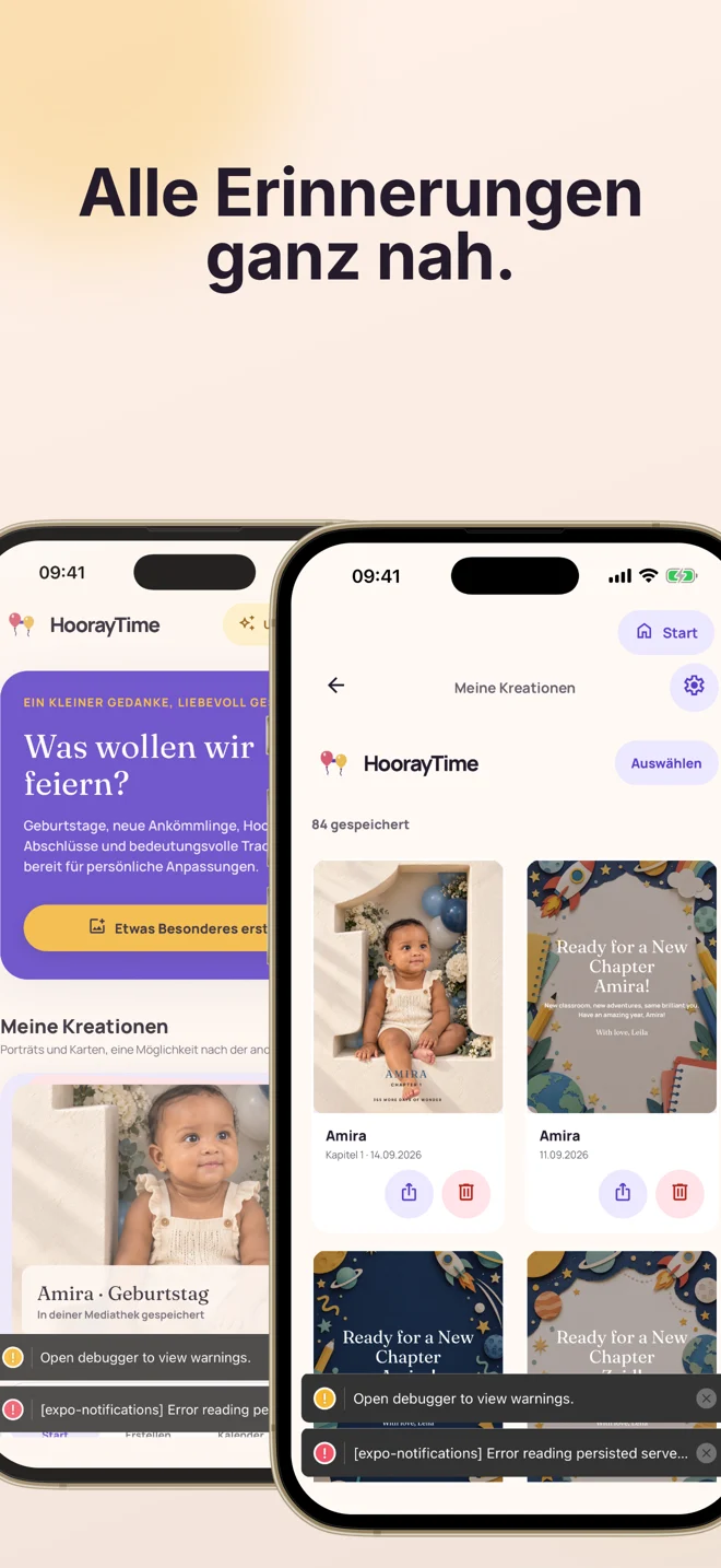 Screenshots aus HoorayTime.