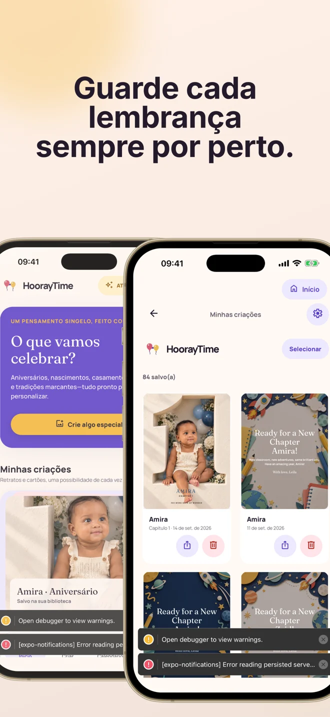 Capturas do HoorayTime.